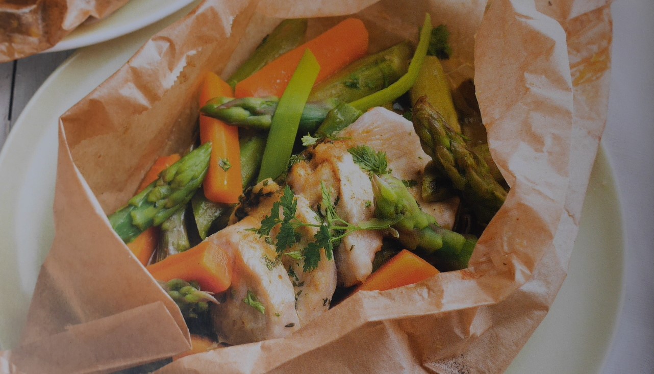 Cover Image of Putenbrust auf Curry-Frühlingsgemüse