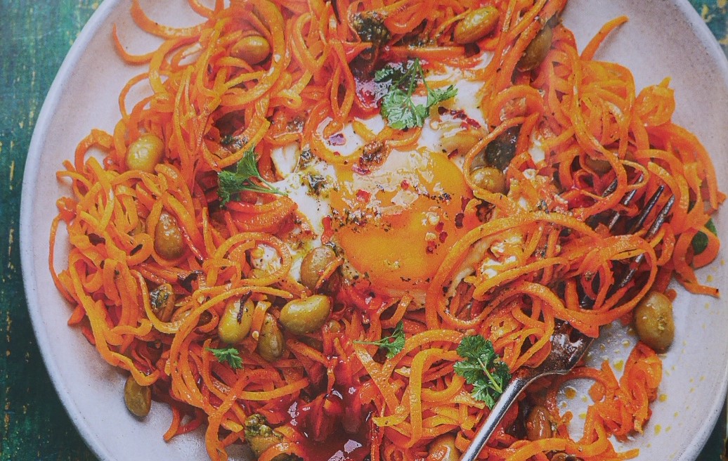 Cover Image of Süßkartoffelnudeln mit Ei