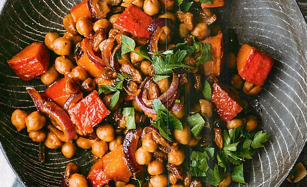 Cover Image of Kürbis-Tajine mit Kichererbsen