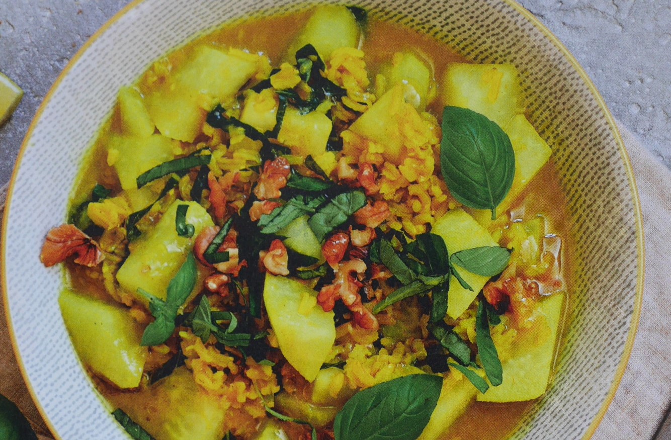 Cover Image of Kohlarabi-Reis-Eintopf mit Kurkuma