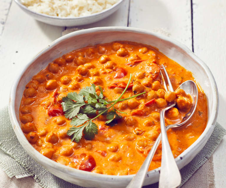 Cover Image of Kichererbsen Curry mit Kokosmilch