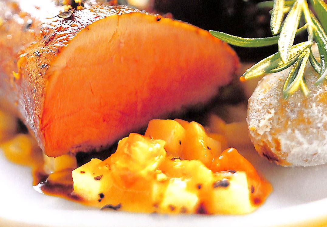 Cover Image of Glasierte Schweinefilets mit Selleriegemüse